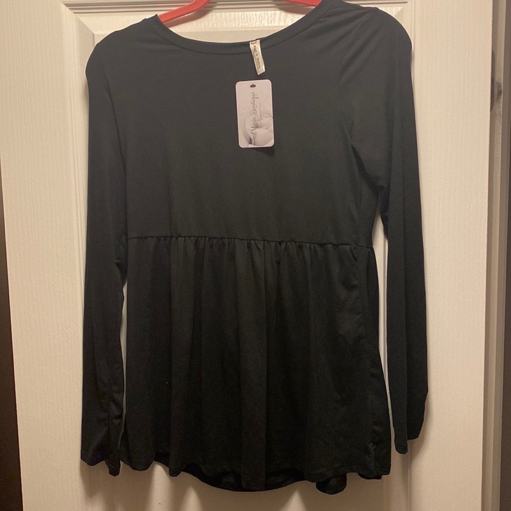Long sleeve babydoll top - size small